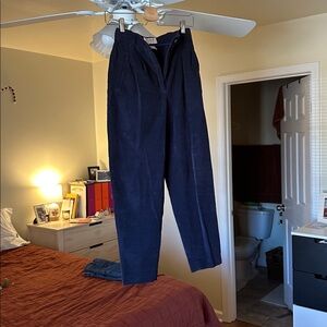 Talbots Vintage Dark Blue Corduroy Trousers